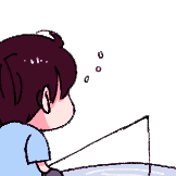 下垂眼-悠闲钓鱼