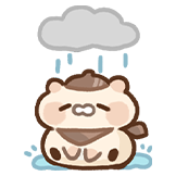 小仓鼠-下雨
