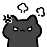 小黑猫-生气