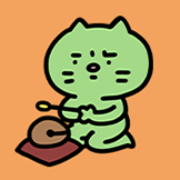 焦绿猫-敲木鱼