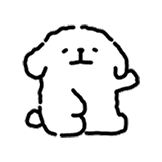 线条小狗-走好不送